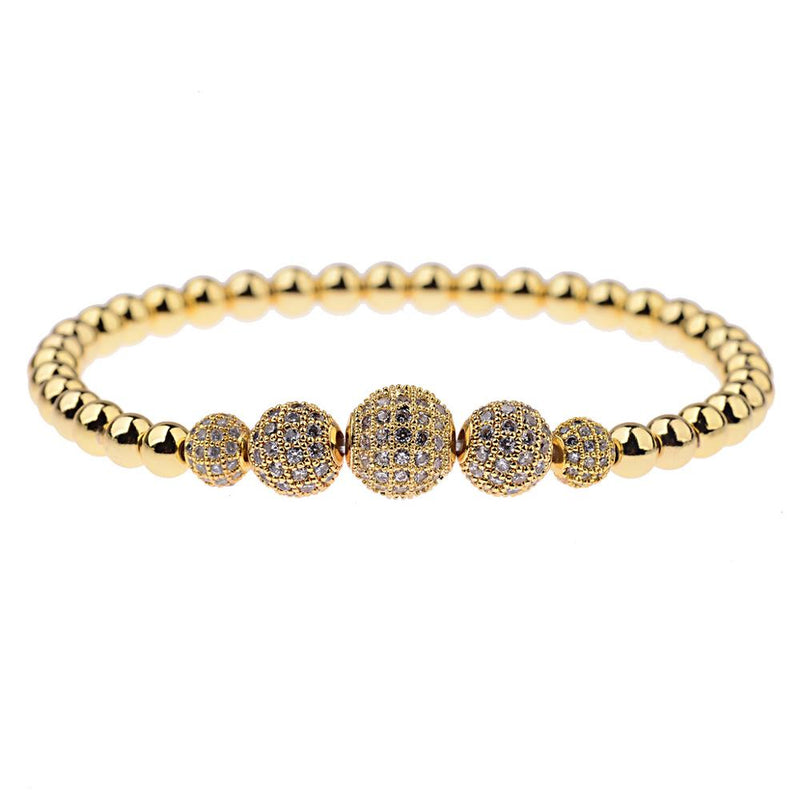 9ct Gold beaded friendship bracelet – Silver Stuff Jewellery