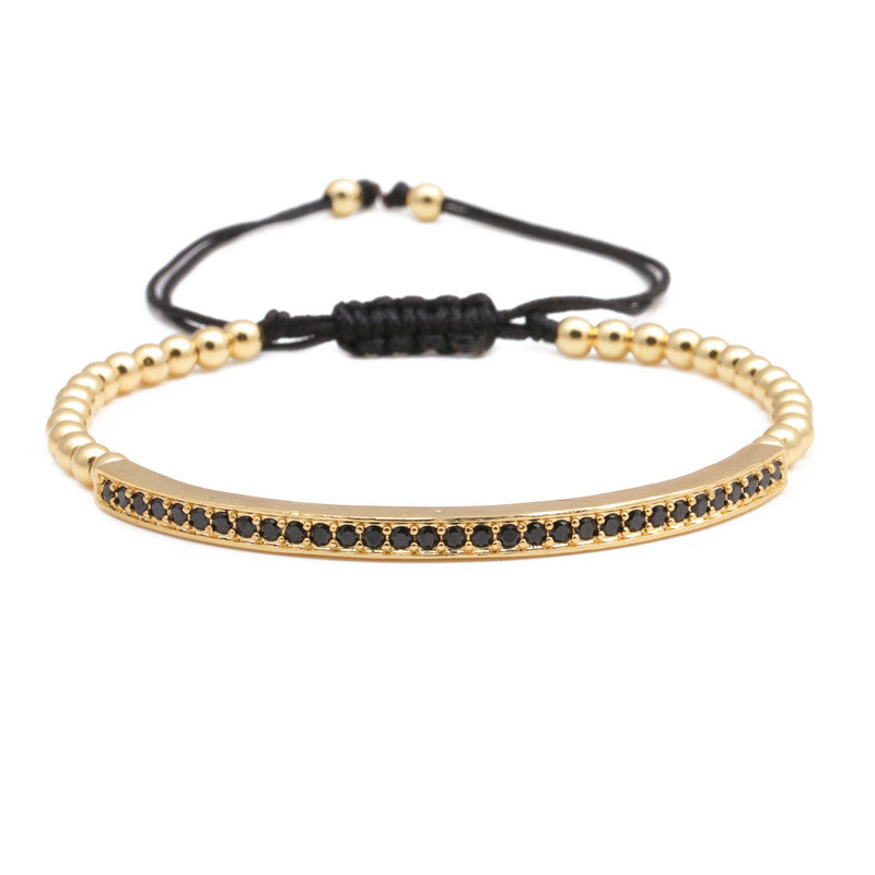 Studded Bangle in Gold with drawstring