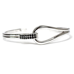 Studded Bangle in Silver