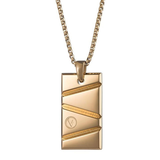 Geometric Pendant Necklace in Gold