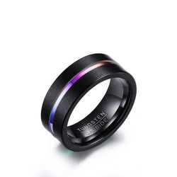 Black & Rainbow Two-tone Ring