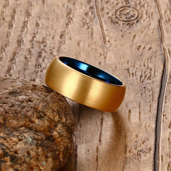 Inner Blue Ring in Gold